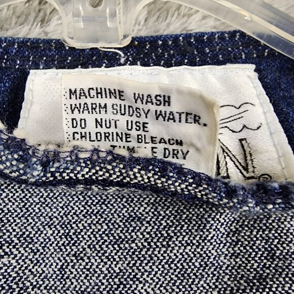 L' Avion Vest Womens Large Denim Button Up Western Embroidered Stars 90s Vintage - Picture 9 of 10